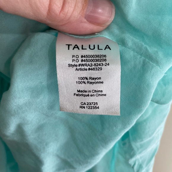 Aritizia Talula Lipinski Soft VNeck Sleeveless Fit And Flare Mini Dress Blue 4 ⛸ - Picture 7 of 8